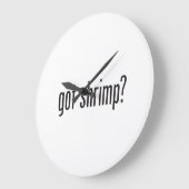 got Garnele Große Wanduhr (Winkel)