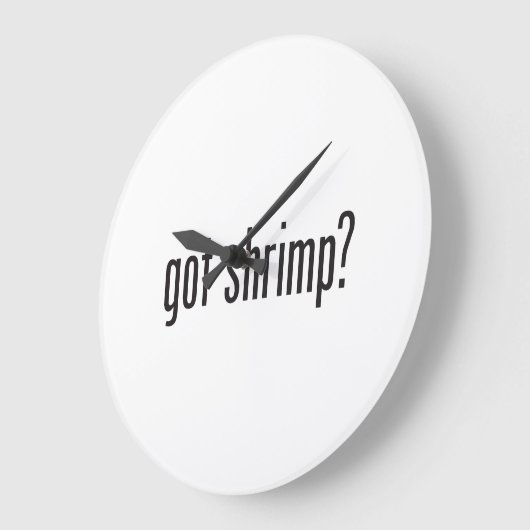 got Garnele Große Wanduhr (Winkel)