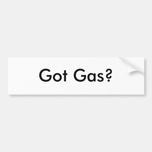 Got Gas? Autoaufkleber (Vorne)