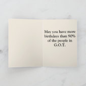 GOT Geburtstagskarte Karte (Innenseite)