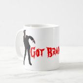 Got Gehirn-Zombie-Tasse Kaffeetasse (Vorderseite Links)