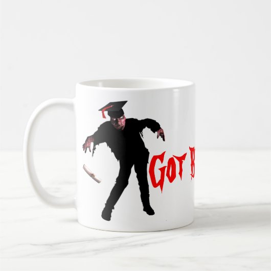 Got Gehirn-Zombie-Tasse Kaffeetasse (Links)