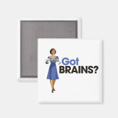 Got Gehirne Magnet (Vorderseite/Rückseite)