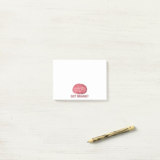 Got Gehirne? Post-it Klebezettel (Auf Schreibtisch)