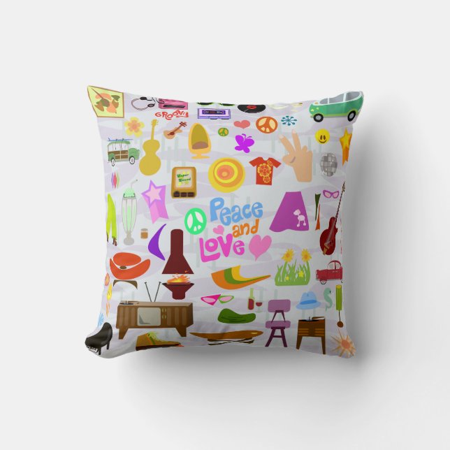 Got genügend Retro Material Kissen (Vorderseite)