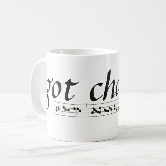 Got Gesang? Kaffeetasse (Vorderseite Links)