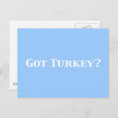 Got Geschenke aus der Türkei Postkarte (Vorne/Hinten)