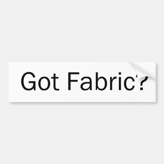 Got Gewebe? Autoaufkleber (Vorne)