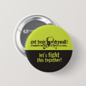Got giftige Trockenmauer? Button (Vorne & Hinten)