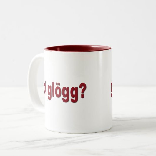 got glogg? Lustiger Skandinavier Zweifarbige Tasse (Vorderseite Links)