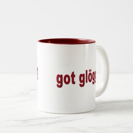 got glogg? Lustiger Skandinavier Zweifarbige Tasse (VorderseiteRechts)