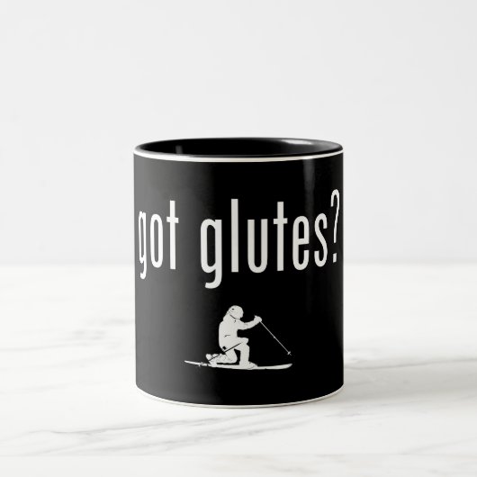 Got Glutes Telemark Skiing Zweifarbige Tasse (Mittel)
