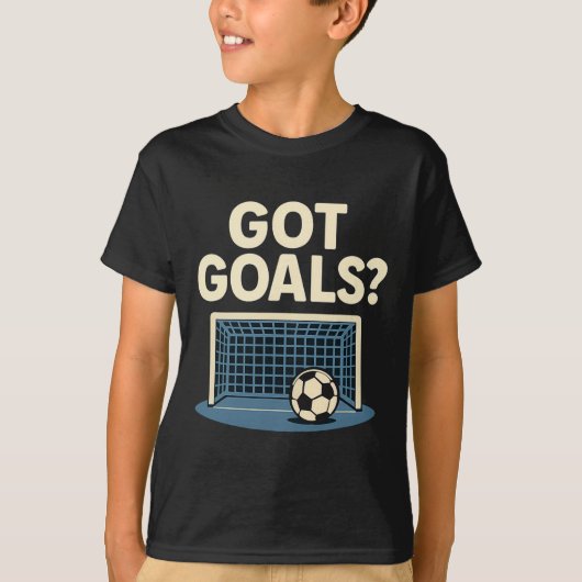 Got Goals Sports Fan Novelty Soccer Net Graphic T-Shirt (Vorderseite)