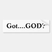 Got….GOTT? Autoaufkleber (Vorne)