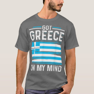 Got Griechenland in meinem Kopf griechische Flagge T-Shirt