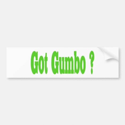Got Gumbo Sticker Autoaufkleber (Vorne)