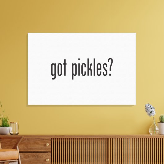 got Gurken Leinwanddruck (Insitu (Wohnzimmer))