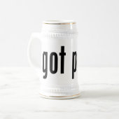 got halbes Liter? Bierglas (Vorderseite Links)