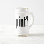 got halbes Liter? Bierglas (VorderseiteRechts)