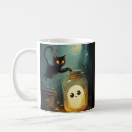 Got - Halloween Cat und Ghost Kaffeetasse
