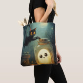 Got - Halloween Cat und Ghost Tasche (Von Nahem)