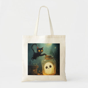 Got - Halloween Cat und Ghost Tragetasche