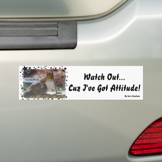 Got Haltung! Eichhörnchen Autoaufkleber (Auf Auto)