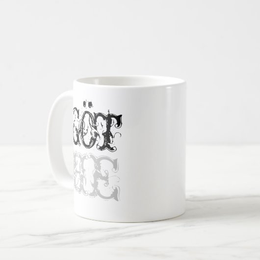 GOT(HE) - Spiel von Thrones/ Wer? Kaffeetasse (Vorderseite Links)