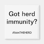 Got Herdenimmunität? Magnet (Vorne)