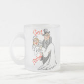 Got Hitched Flitterwochen-Tasse Mattglastasse (Links)