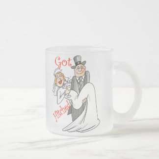Got Hitched Flitterwochen-Tasse Mattglastasse