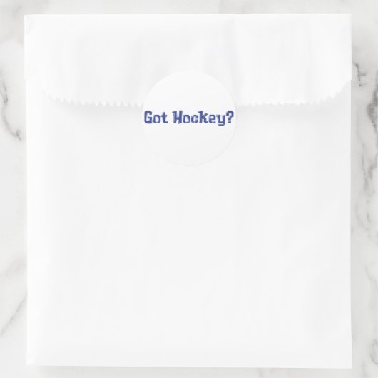 Got Hockey-Geschenke Runder Aufkleber (Tasche)
