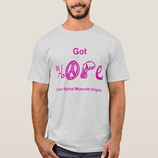 Got Hoffnung - Rosa T-Shirt (Vorderseite)