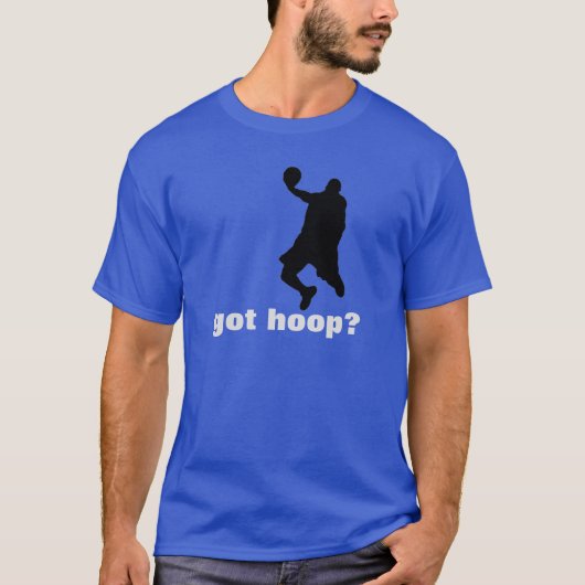 Got Hoop? Basketball T - Shirt - Blau Schwarz-weiß (Vorderseite)