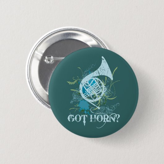 Got Horngrunge-Musik-Knopf Button (Vorne & Hinten)