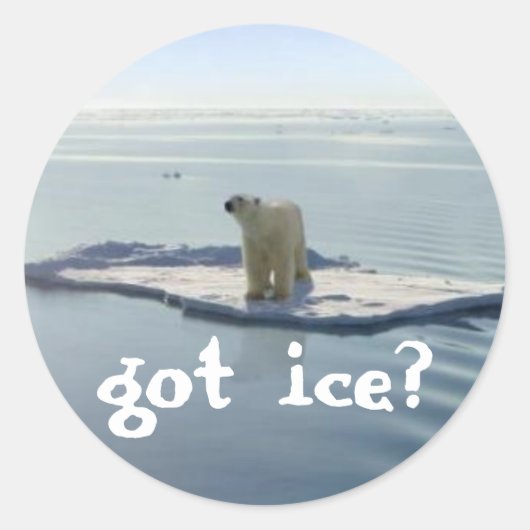 GOT ICE? RUNDER AUFKLEBER (Vorderseite)