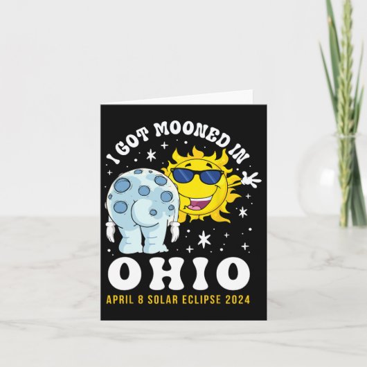 Got in Ohio Total Solar Eclipse 2024 Karte (Vorderseite)