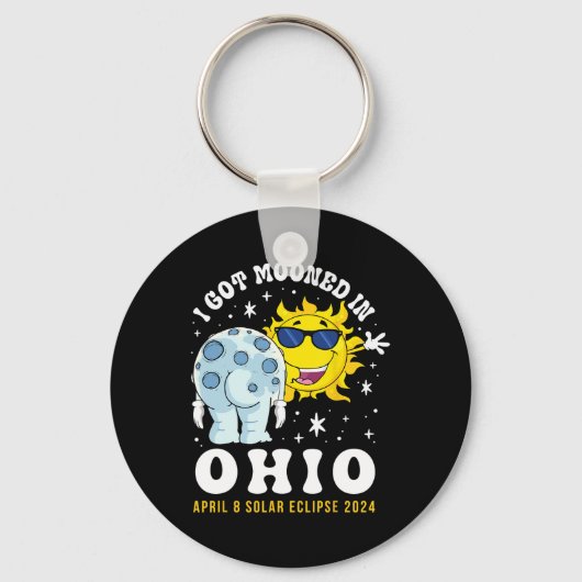 Got in Ohio Total Solar Eclipse 2024 Schlüsselanhänger (Vorderseite)