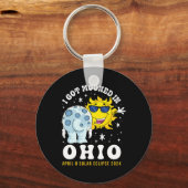 Got in Ohio Total Solar Eclipse 2024 Schlüsselanhänger (Vorderseite)