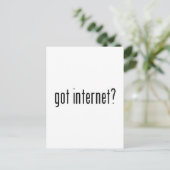 got Internet? Postkarte (Stehend Vorderseite)