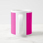 GOT IST LIEBE Hot Pink Jumbo-Tasse (Rückseite)