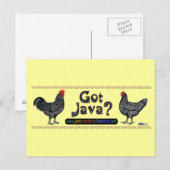 Got Java? Postkarte (Vorne/Hinten)