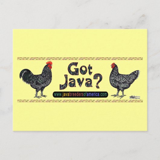 Got Java? Postkarte (Vorderseite)