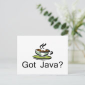 Got Java Postkarte (Stehend Vorderseite)
