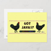 Got Javas? Postkarte (Vorne/Hinten)