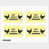 Got Javas? Rechteckiger Aufkleber (Blatt)