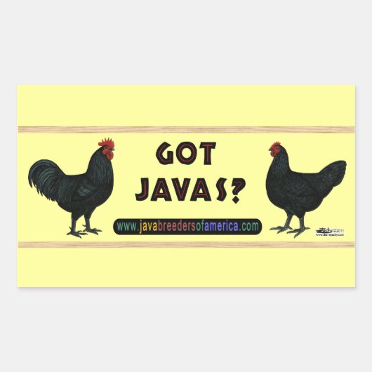 Got Javas? Rechteckiger Aufkleber (Vorderseite)