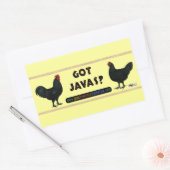 Got Javas? Rechteckiger Aufkleber (Umschlag)