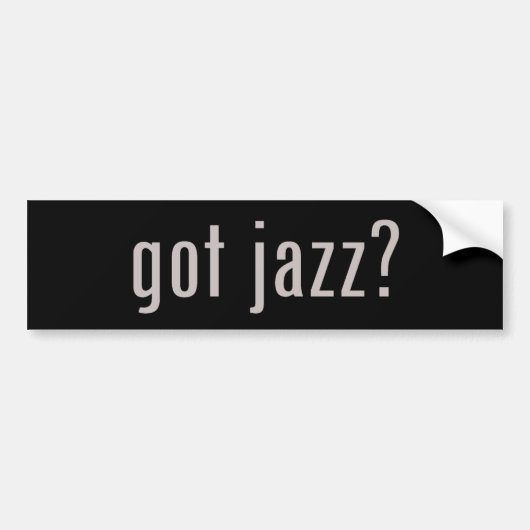got Jazz? Autoaufkleber (Vorne)