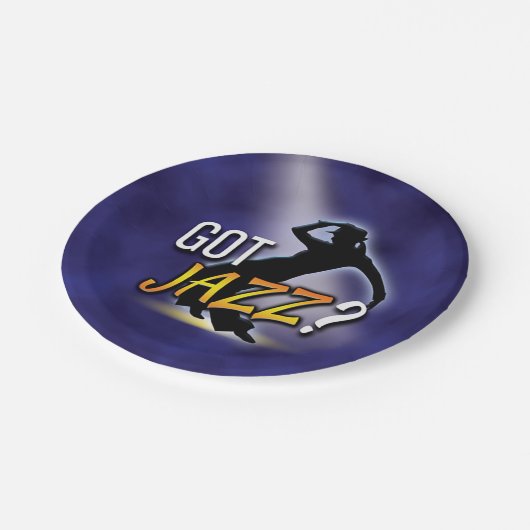 'Got Jazz?' Pappteller (Schrägansicht)